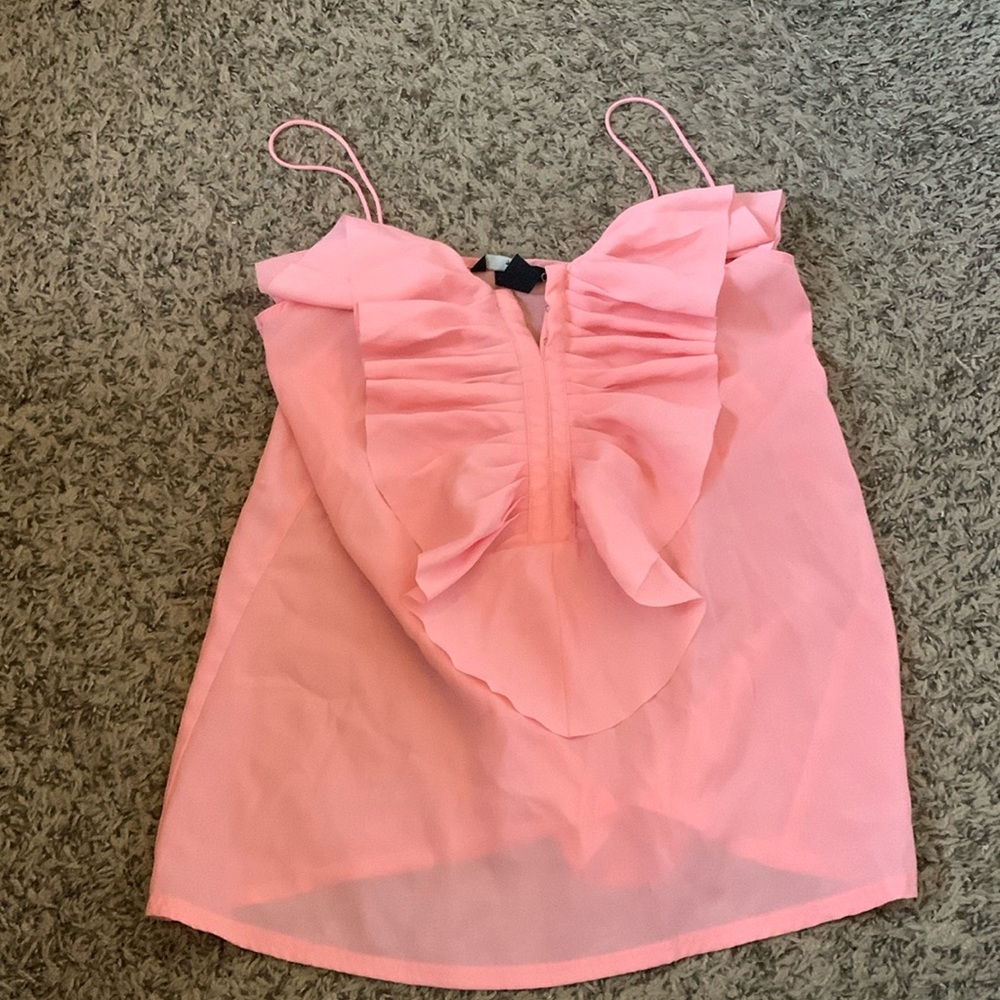Pink frill camisole